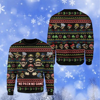 Super Mario Ugly Christmas Sweater For Men & Women Christmas Gift Sweater BH905