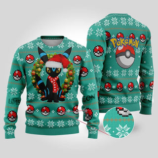 Umbreon PKM Ugly Christmas Sweater For Men & Women Christmas Gift Sweater BH992