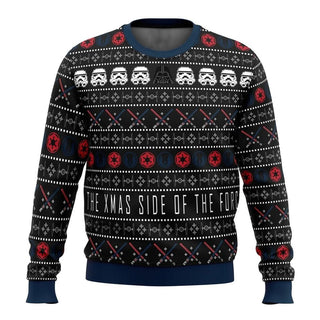 The Xmas Side Of The Force Ugly Christmas Sweater For Men & Women Christmas Gift Sweater BH1013