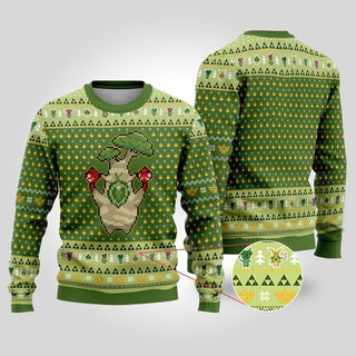 Zelda Korok Ugly Christmas Sweater For Men & Women Christmas Gift Sweater BH1041