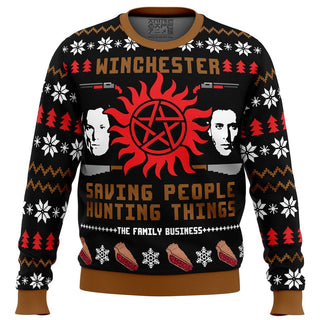 Supernatural Ugly Christmas Sweater For Men & Women Christmas Gift Sweater BH1043