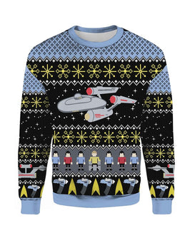 Startrek Ugly Christmas Sweater For Men & Women Christmas Gift Sweater PT1369