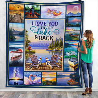 Love You To The Lake And Back Fleece Blanket JN293 73O53