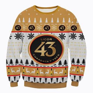 Unisex Licor 43 Cuarenta Y Tres 3D Ugly Christmas Sweater For Men & Women Christmas Gift Sweater BH1125