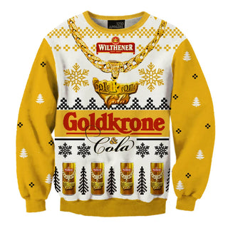 Unisex Wilthener Goldkrone Fun 3D Ugly Christmas Sweater For Men & Women Christmas Gift Sweater BH1218