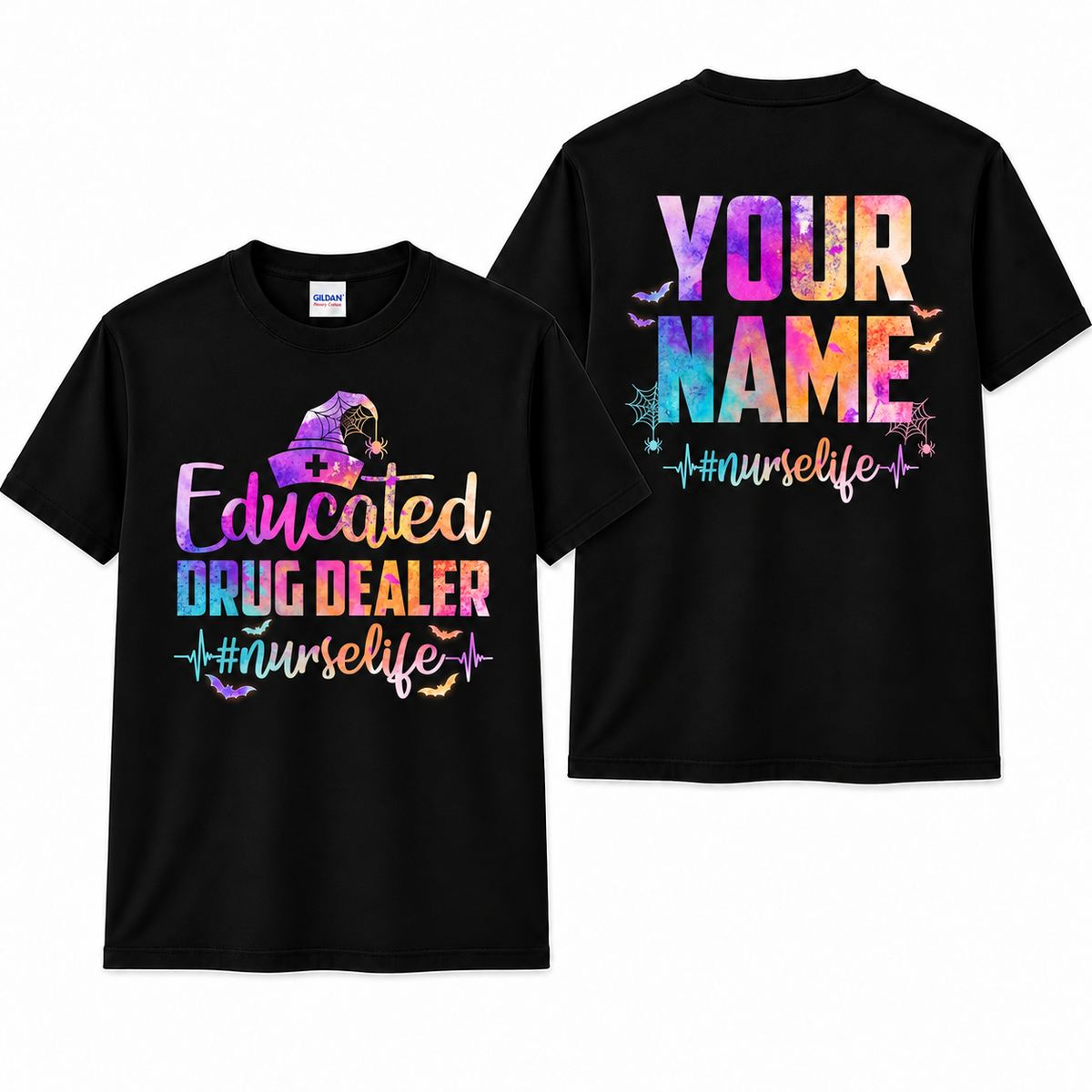 Personalized Custom Educated Drug Dealer Halloween Nurse Unisex T-Shirt