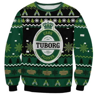 Unisex Tuborg 3D Ugly Christmas Sweater For Men & Women Christmas Gift Sweater BH1113