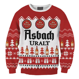 Unisex Asbach Urbrand Drink 3D Ugly Christmas Sweater For Men & Women Christmas Gift Sweater BH1269