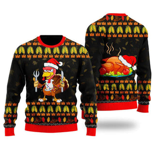 Thanksgiving Turkey Autumn Ugly Christmas Sweater For Men & Women Christmas Gift Sweater US1414