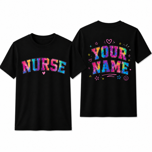 Custom Nurse Shirt Personalized Name RN LPN CNA Nurse Gift Unisex T-Shirt