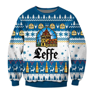 Unisex Seffe Beer 3D Ugly Christmas Sweater For Men & Women Christmas Gift Sweater BH1167