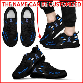 ALS Awareness Shoes Walk For Simplify Style Sneakers Walking Shoes - Personalized Custom - Best Gift For Men And Women