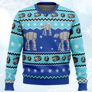 AT-AT Walker Ugly Christmas Sweater For Men & Women Christmas Gift Sweater PT083