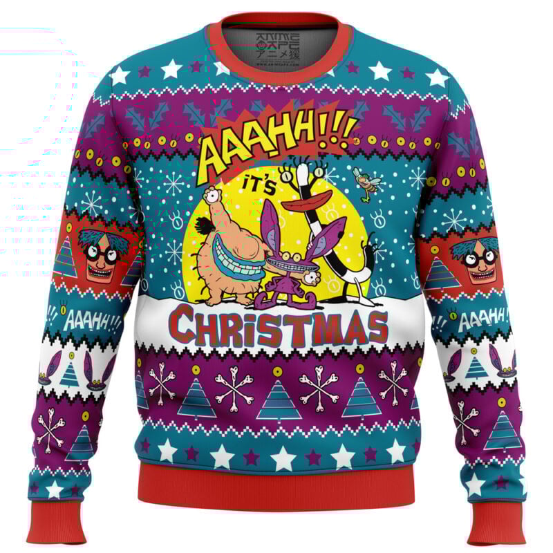 Aaahh!!! Real Monsters Nickelodeon Ugly Christmas Sweater
