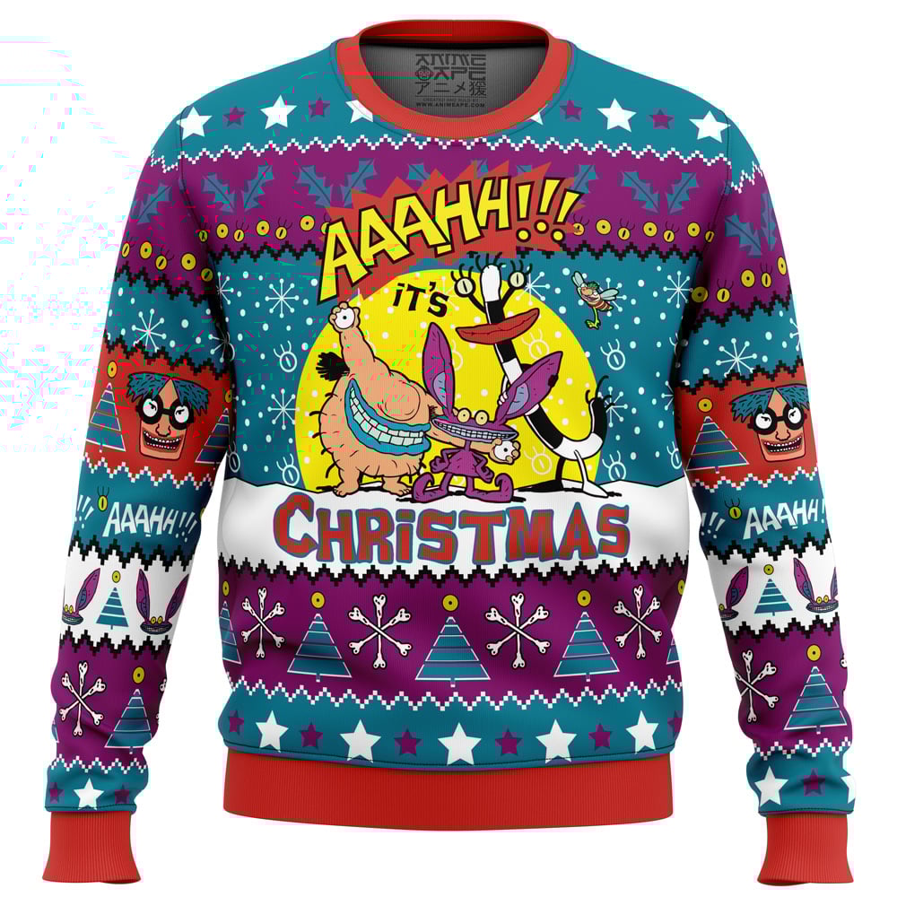 Aaahh!!! Real Monsters Nickelodeon Ugly Christmas Sweater