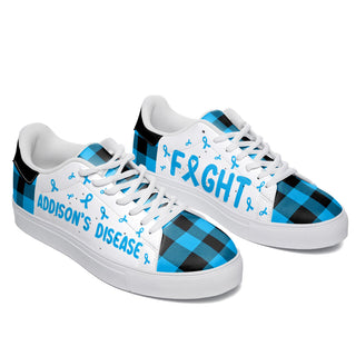 Addison’s Disease Cancer Fight Paid Leather Sneaker - Best Shoes For Men And Women