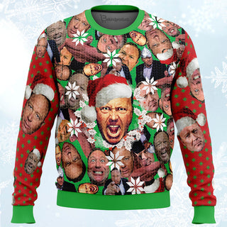 Alex Jones Ugly Christmas Sweater For Men & Women Christmas Gift Sweater PT362