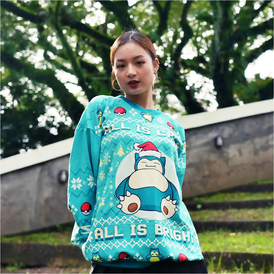 All is Calm All Bright Snorlax Pokemon Ugly Christmas Sweater