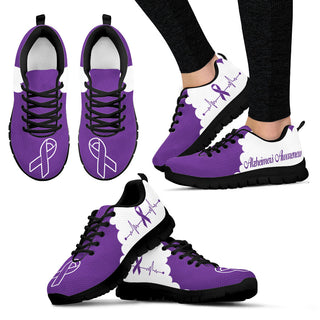 Alzheimer's Awareness Cloudy Shoes Sneaker Walking Shoes - Best Gift For Men And Women