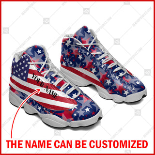 American Flag Complex Shoes Personalized Custom Sneaker 13 Fashion Shoes Curved Basketball Shoes Gift For Men And Women