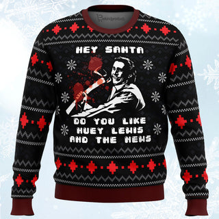 American Santa American Psycho Ugly Christmas Sweater For Men & Women Christmas Gift Sweater PT078