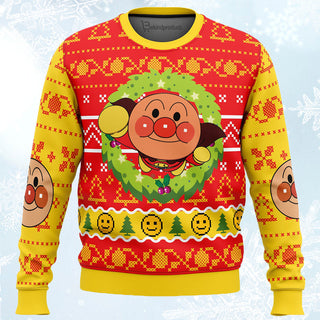 Anpanman Ugly Christmas Sweater For Men & Women Christmas Gift Sweater BH520