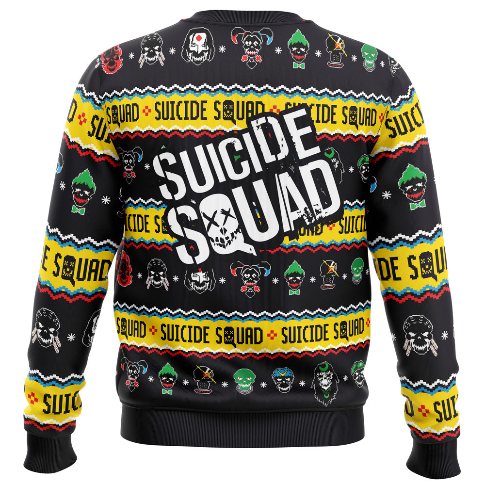Anti-Hero Team Suicide Squad DC Comics Ugly Christmas Sweater