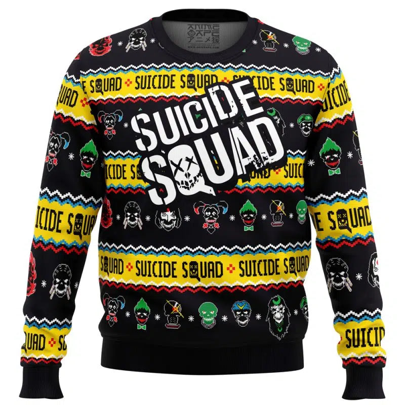 Anti-Hero Team Suicide Squad DC Comics Ugly Christmas Sweater