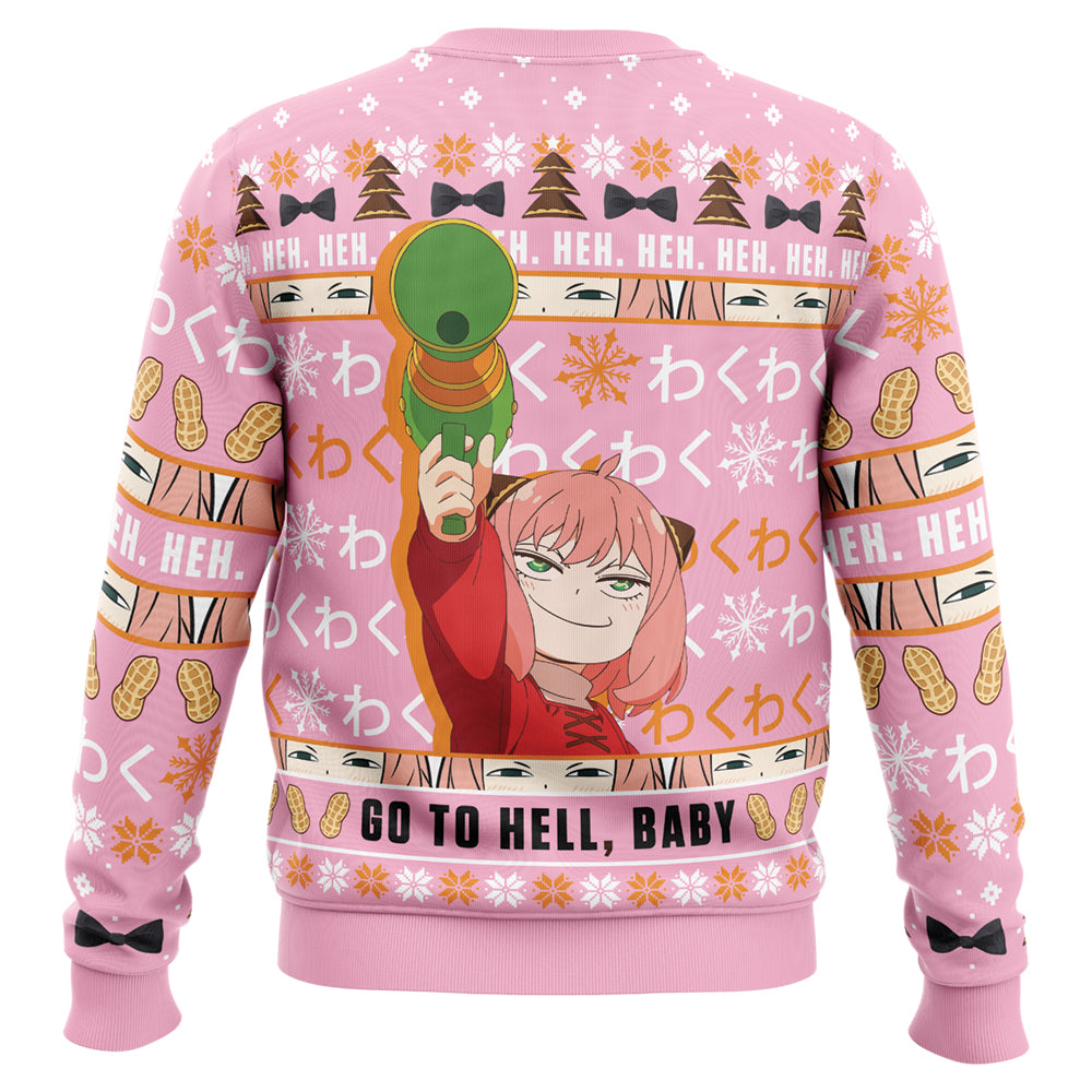 Anya Go To Hell Baby Spy X Family Ugly Christmas Sweater