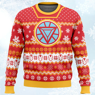 Arc Reactor Iron-Man Ugly Christmas Sweater For Men & Women Christmas Gift Sweater PT594