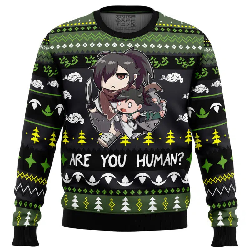 Are You Human Dororo Ugly Christmas Sweater
