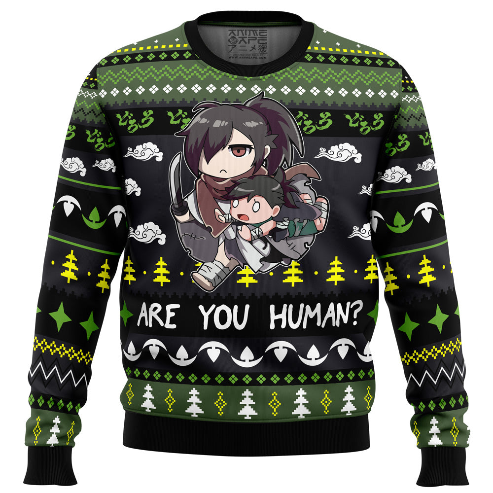 Are You Human Dororo Ugly Christmas Sweater