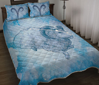 Aries Zodiac Art Color QBS Quilt Bed Set Bedroom Decoration Twin/Queen/King Size Bedding - Zodiac Gift