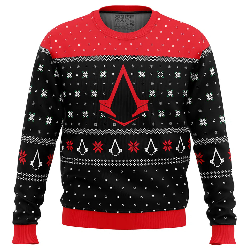 Assassins Creed Assassin Insignia Symbol Ugly Christmas Sweater