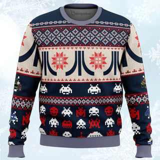 Atari Classic Ugly Christmas Sweater For Men & Women Christmas Gift Sweater BH120