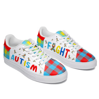 Autism Awareness Shoes Fight Paid Leather Sneaker - Best Shoes For Men And Women