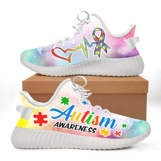 Autism Awareness Shoes Rainbow Flower Coconut Shoes Print Lightweight Shoes - Best Shoes For Men And Women