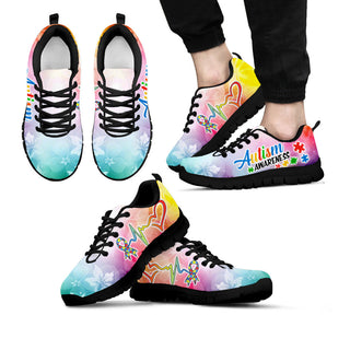 Autism Rainbow Flower Sneaker Walking Shoes - Best Gift For Men And Women - Autism Awareness