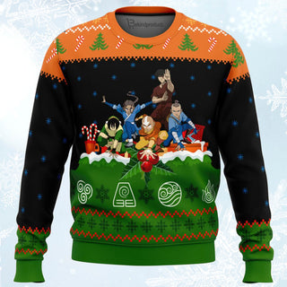 Avatar the Last Airbender On the Chimney Top Ugly Christmas Sweater For Men & Women Christmas Gift Sweater BH279