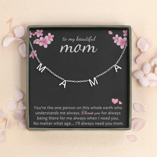 "To my Beautiful Mom" Mama Necklace Gift Set