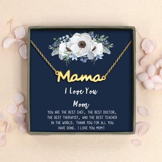 "I Love You Mom" Mama Necklace Gift Set