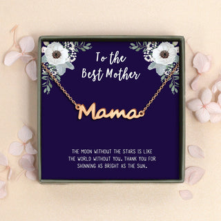 "To the Best Mother" Mama Necklace Gift Set