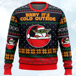 Baby It’s Cold Outside Ugly Christmas Sweater For Men & Women Christmas Gift Sweater PT005