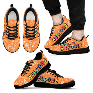 Back To School Shoes Fade Orange Sneaker Tennis Walking Shoes - Best Shoes For Teacher, School Shoes