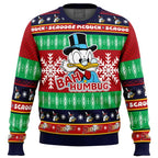 Bah Humbug Faux DuckTales Ugly Christmas Sweater