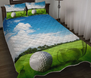 Ball Golf On Golf Course QBS Comfortable High Quality Quilt Bedding Set Bedroom Decoration Twin/Queen/King Size Bedding