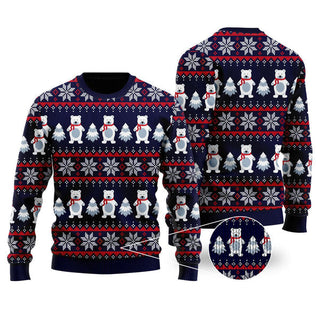 Bear Christmas In Somewhere Ugly Christmas Sweater For Men & Women Christmas Gift Sweater US1357