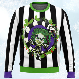 Beetle Juice Ugly Christmas Sweater For Men & Women Christmas Gift Sweater PT402