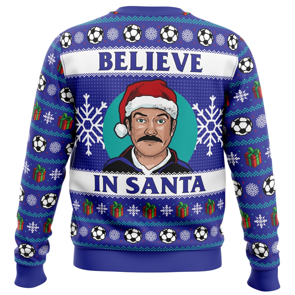 Believe Ted Lasso Ugly Christmas Sweater