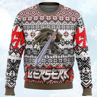 Berserk Guts Ugly Christmas Sweater For Men & Women Christmas Gift Sweater BH236